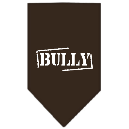 Bully Screen Print Bandana Cocoa Large